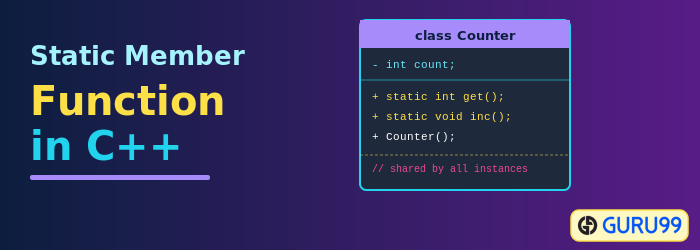Static Member Function in C++
