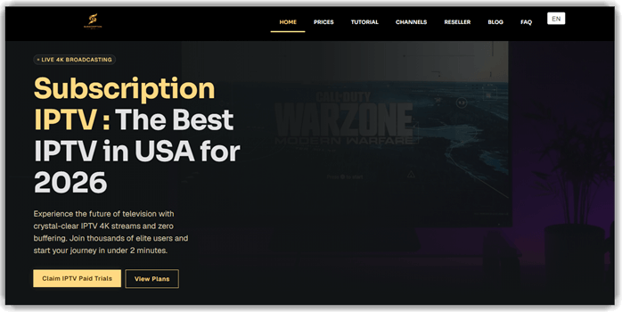 Subscription IPTV