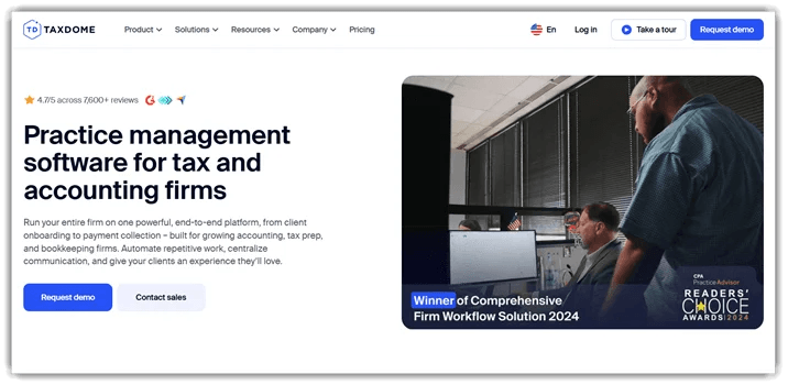 TaxDome AI Accounting Software