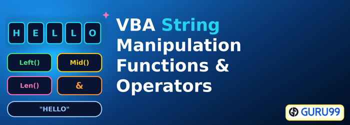 VBA 문자열 조작 함수 및 Opera토르