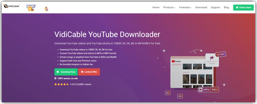VidiCable YouTube Downloader