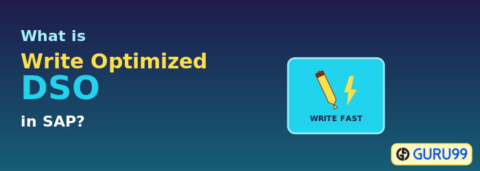 What is Write Optimized DSO in SAP