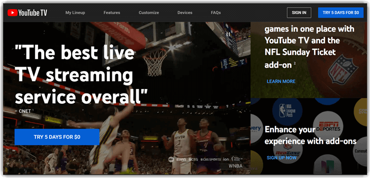 YouTube TV