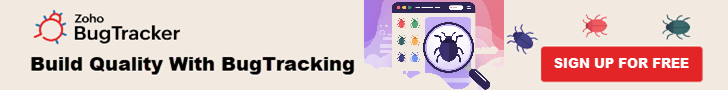 Zoho BugTracker Desktop Banner